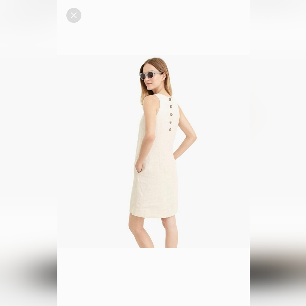 J.Crew Demin Shift dress cream color size XXL.